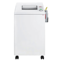 Destroyit 2604 P4 Cross-Cut 24-Sheet Commercial Shredder (DSH0362L)-Easy Switch control element uses illuminated color codes and symbols to indicate operational status and functions as an emergency stop switch