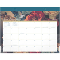 Cambridge - Sous-main mensuel jardin de minuit 2026 - 17 po H x 21 3/4 po l - bilingue-Format des pages : 17 po H x 21 3/4 po l