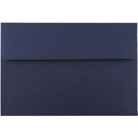 JAM Paper A8 Invitation Envelopes - 5.5 x 8.125 - Navy Blue - 50 Pack-These envelopes are perfect to use for sending invitations, greeting cards, RSVP's, thank you cards, gifts for birthdays, graduations, holidays and more