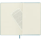 Moleskine Classic Ruled Hard Cover Notebook - Large - Reef Blue - 5" x 8.25"-Paper 70 gsm acid-free ivory lined