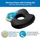 Mount-It Ergo Collection Ergonomic Seat Cushion-Removable and washable cover