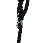 Qaba - Trampoline mini 3 en 1 avec filet de sécurité, barre de gymnastique, balançoire - bleu clair-Les cordes élastiques souples protègent efficacement les chevilles et les genoux des enfants sans bruit 