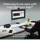 Logitech Pop Icon Bluetooth Keyboard & Mouse Combo - Off-White/Orange-Life Is Easier With Shortcuts: Quickly switch between work, social, and break (Netflix, Spotify) modes, or access your AI tools with Action Keys, Action Buttons, and the Logi Options+ App 
