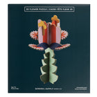 General Supply Goods + Co 3D Flower Kit-Includes pre-cut cardboard pieces to build a 3D flower