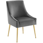 Modway Discern Upholstered Performance Velvet Dining Chair - Grey-Dining Room or Accent Chair