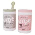 Dexypaws - Lingettes nettoyantes pour animaux Aloe Vera en boîte – Lavande et vitamine E, 200 unités-Pour les pattes, les oreilles et le nez