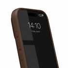 Ideal of Sweden Silicone MagSafe Case iPhone 17 Pro - Mocha Mousse-Protective microfiber lining