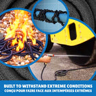 XHose Pro 50' Expandable Garden Hose-Crush resistant: solid brass crush resistant fittings with a stabilizer help protect the connection and keep its shape under pressure