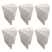 Ashley Productions Blank Chunky Board Book - 6" x 8" Portrait - White - 6 Pack-Motivates children to write and illustrate their own book
