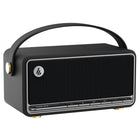 Edifier - Haut-parleur portable sans fil MP330 BT, audio Hi-Res, design rétro en bois, son stéréo de 20 W RMS – Noir-Connectivité Bluetooth multipoint – Connectez deux appareils simultanément et passez d’une source à l’autre sans interrompre votre expérience d’écoute