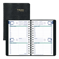 Blueline 2026 Essential Two-Day Planner - 8" x 5" - Black - Bilingual-12-Month: January 2026 to December 2026