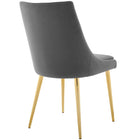 Modway Viscount Modern Accent Performance Velvet Dining Chair - Grey-Dense Foam Padding