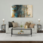 Hudson&Canal - Table d'appoint rectangulaire Hera 61 cm de largeur avec étagère en verre - Bronze noirci-Caractéristiques assemblage facile