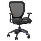 Nightingale WXO Mid Back Mesh Seat & Back Task Chair - Black-Synchronous knee-tilt torsion glide mechanism with preset tension and lock release. 