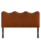 Modway Athena Stain-Resistant Performance Velvet King Size Headboard - Rust-Assembly Required