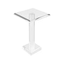 Plata Import Patrick Table d'appoint carrée en acrylique 13,75 po - Transparent-Fabriqué en acrylique de haute qualité