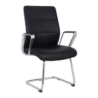 Fauteuil dossier mi-dos en microfibre (TYFC220020)-Rembourré en microfibre PU