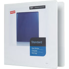 Staples® – Reliure de présentation standard à anneaux en D, 2 po, blanc-Les anneaux en D sont dotés d'une plus grande capacité de feuilles que les anneaux ronds de la même grandeur