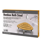 BIOS Living - Tabouret de douche en bambou-Siège pourvu de coins lisses profilés