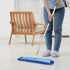 Gritt Commercial Microfiber Looped Dust Mop Pad Head - 24" x 5" - Blue - 12 Pack-Material: Microfiber