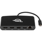 OWC - Mini station d'accueil Thunderbolt 5 ports-Voir plus : connectez jusqu'à deux écrans 4K via deux ports HDMI 2.0