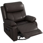 HOMCOM Manual Recliner with Vibration Massage - Brown-360° swivel and rock function, so you can be comfortable as you feed or rock to sleep 