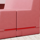 Qaba - Blocs d’escalade en mousse pour tout-petits - mousse de jeu souple - rose - ensemble de 2-Conception légère et pliable, facile à déplacer entre les pièces ou les aires de jeu 