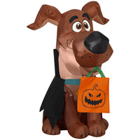 GEMMY Airblown Inflatable Halloween Scoob Puppy Vampire-Halloween inflatable lights up