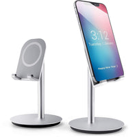 ShoppingAll Aluminum Smartphone Stand Ergonomic Tablet Holder - White-Perfect Viewing Angle & Height Design: 6.5” (16.5cm) Tall Design And 10 To 45° Adjustable Angle Design To Reduce Neck Pain And Strain For More Comfortable Viewing; Enjoy The Best Reading Experience While Sitting On A Chair Or Standing In The Kitchen.