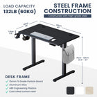 MotionGrey Ergo2 Electric Height Adjustable 40" W Sit-to-Stand Desk with Memory Settings - Black-Industry Leading - The MotionGrey Standing desk has an extended height range. The MG digital keypad can set your favorite sitting and standing heights, then simply press on the saved setting to return to that position