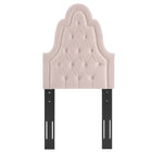 Modway Augustine Tufted Performance Velvet Twin Headboard - Pink-Tufted Twin Headboard