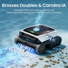 Aiper - Nettoyeur de piscine robotisé sans fil Scuba N3 avec caméra IA, navigation intelligente, recharge sans fil et stationnement en surface-La planification adaptative des trajectoires VisionPath  avec capteurs dToF assure une couverture complète du sol