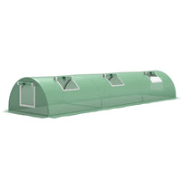 Outsunny Portable Mini Greenhouse - 10' x 3' x 2' - Green- 31.5" x 118.1" (80 x 300 cm) mini greenhouse for you to grow plants and vegetables in plenty of spots, especially smaller ones
 