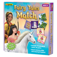 Teacher Created Resources Fairy Tales Match Game-This beginner game boosts visual discrimination and memory skills as players flip over cards to make fairy tale matches.