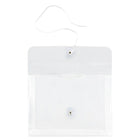JAM Paper Enveloppes en plastique avec index et fermeture à bouton et ficelle, 5 1/2 x 7 1/2 po, transparent, 24/paquet-Taille : 5 1/4 x 7 1/2 po