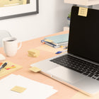 Staples Recycled Stickies Self-Stick Notes - 1-3/8" x 1-7/8" - Yellow - 12 Pack-Note dimension: 1-3/8" x 1-7/8"