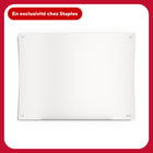 TRU RED - Tableau blanc magnétique incurvé ergonomique en verre à effacement sec - 48 po x 36 po-9