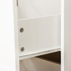 Vinsetto 2-Drawer Mobile Letter/A4 Filing Cabinet with Locking Wheels - White-2 drawers can be locked at the same time
