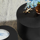 Modway Amani Round Nesting Coffee Tables - Black - Set of 2-Versatile Placement