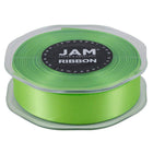 JAM Paper Double Faced Satin Ribbon - 7/8" W x 25 yd. - Lime Green-Ribbons are perfect for gift wrapping, clothes, decorating, or tying around gourmet bottles and gift baskets