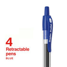 Staples ProGel Retractable Gel Pen - Medium Point - 0.7 mm - Blue Ink - 4 Pack-Ergonomic, molded grip provides optimal comfort for all-day use