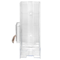 Hospeco Comfort Plus Courtesy Dispenser - Clear-Dual dispensing system holds pads, tampons, and personal disposal bags