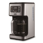 Salton - Cafetière numérique en acier inoxydable - 14 tasses-Minuterie programmable de 24 heures : réglez la minuterie programmable de 24 heures pour vous réveiller avec l'arôme du café fraîchement préparé, garantissant un début de journée en douceur et sans effort