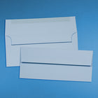 JAM Paper Enveloppes livret pour invitations avec fermeture gommée, 4 1/8 x 9 1/2 po, bleu poudre, 1000/paquet-Ouverture : livret