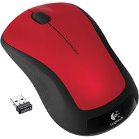 Logitech M310 Wireless Mouse - Glossy Red-With 18 months of battery life, you don’t have to deal with the hassle of frequent battery changes