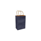 Eddie's - Sac à provisions en papier kraft 100 % recyclé - 5-1/2" x 3-1/4" x 8-3/8" - Marine - Paquet de 100-5-1/2" x 3-1/4" x 8-3/8"