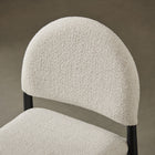 Modway Hayley Upholstered Fabric Counter Stool - Black Cream-Padded Seat