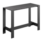 Modway - Tahoe Table de bar extérieure en aluminium rectangulaire - 59 po - Gris-Cadre en aluminium