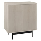 Hudson&Canal Whitman 28"W Accent Cabinet - Alder White-Modern contemporary design for your home office, bedroom, or living spaces