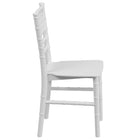 Flash Furniture Kids Resin Chiavari Chair - White-White Finish